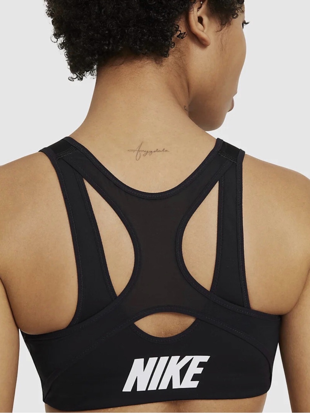 Nike Dri-FIT Shape High-Support Zip-Front Sports Bra Black XS
